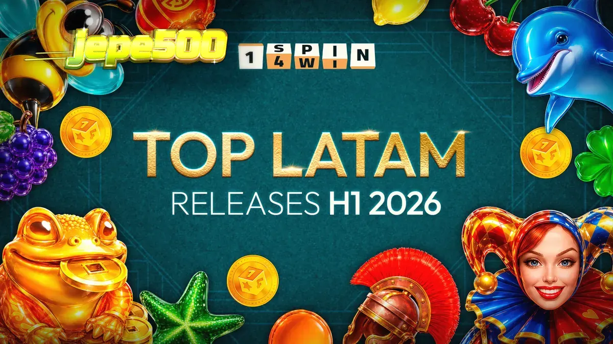 Tampilan visual permainan slot bertema klasik dengan simbol buah dan joker